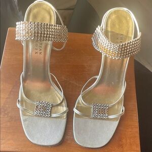 Christian Lacroix Silver Embellished Heels